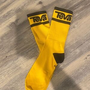 Teva Bold Yellow and Black Casual Socks